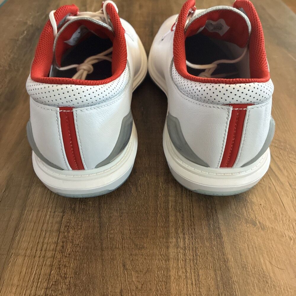 Jordan ADG 5 Fire Red White Silver Men Size 11 Golf Shoes FQ6642-101 - Picture 5 of 7